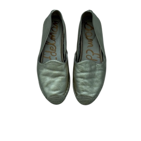 Sam Edelman Khloe Women's Slip-On Shoes Shiny Gold Espadrilles SIZE 7 - Picture 1 of 10